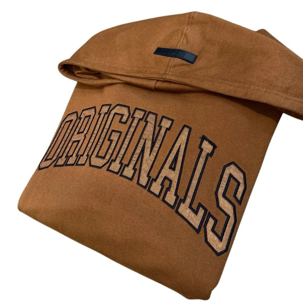 Originals Brooklyn Cloth Graphic Pullover Hoodie Brown